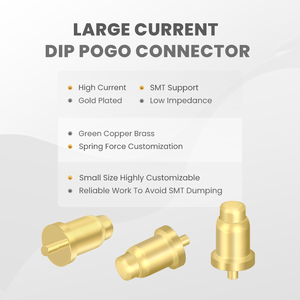 หัวต่อแบบสปริงชุบทอง ขนาดเส้นผ่านศูนย์กลาง 5 มม. ทำจากทองแดง - Product Image 4