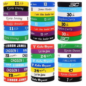 Bracelet en silicone personnalisé Kobe James Irving Durant, articles de sport transfrontaliers pour les fans de basketball, cadeaux promotionnels pour entreprises - Product Image 3