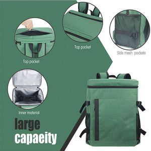 Factory Wholesale Large Capacity Cooler Bag Custom Logo Printed Outdoor Camping Lunch Picnic Insulated Cooler <b>Backpack</b> - Product Image 5