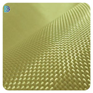 Tissu en fibre d'aramide sergé simple 1000D le moins cher tissu jaune 240gsm pour armure balistique et rembourrage de protection - Product Image 1