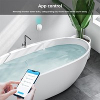 Détecteur de fuite d'eau intelligent WiFi Tuya Graffiti en PC avec alarme sonore et programmation via application pour la sécurité domestique