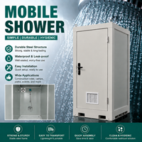 Cabine de douche portable fabriquée en usine, unité de salle de bain modulaire, salle de douche préfabriquée, toilettes portables pour camp de travail extérieur