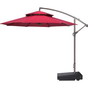 Base de lampe solaire LED d'extérieur pour parasol de cour et balcon, pliable, moderne et minimaliste, pour stand extérieur - Product Image 5