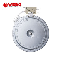 WEBO Plaque chauffante compacte 1200W pour bureau/maison/camping, Wok à induction, Cuisinière à brûleur unique, Ustensiles de cuisson 165MM 100-230V