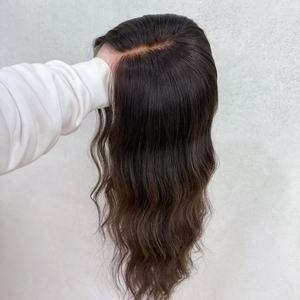 Pelucas de encaje HD, cabello humano Remy europeo virgen, un solo nudo atado a mano, peluca judía con parte superior de encaje, peluca con malla frontal de Color resaltado para mujer - Product Image 1
