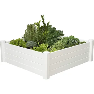 Hot Sale Customizable Wholesale Plastic PVC Garden Planter Box Raised Garden Bed