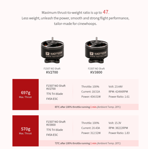 T-Hobby <span class=keywords><strong>F1507</strong></span> sans arbre 2700KV 3800KV 3S-6S Brushless Bldc Fpv Racing Drone Motor pour Multirotor - Product Image 6
