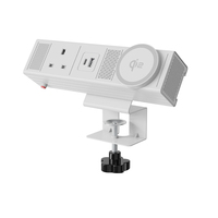Prise de courant de bureau à fixation murale OMNI, charge rapide moderne, avec 3 prises et 2 ports USB