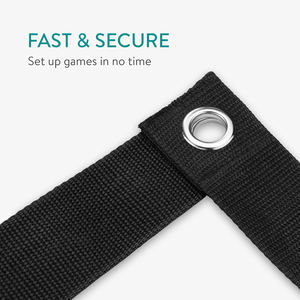 Filet de volleyball extérieur-Filet de protection pour balle de volleyball Équipement de <span class=keywords><strong>terrain</strong></span> de volleyball de plage avec piquets de vis à longue <span class=keywords><strong>ligne</strong></span> courte + sac - Product Image 3