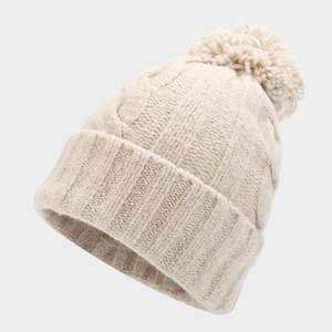 European American Classic Retro <b>Twist</b> Woolen Beanie Hat Scarf Gloves Three-piece Winter Fashion Knitted Hat Sets - Product Image 2