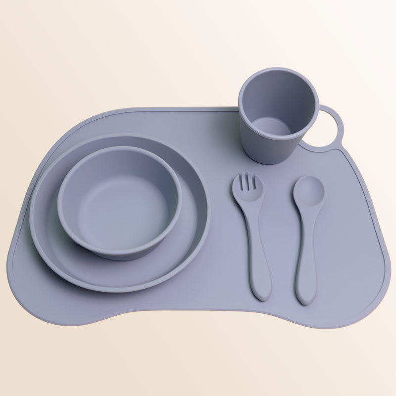 Conjunto de 6 piezas para bebé y niño - gris claro