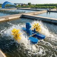 Aérateur à roues à aubes robuste pour fermes de crevettes commerciales et applications d'aquaculture intensive