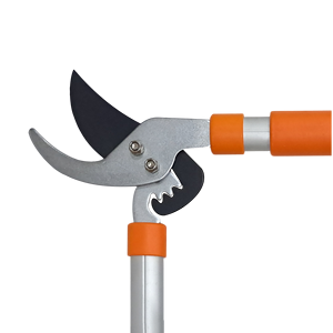 Herramienta de mano de jardín con mango largo telescópico naranja, cortadora de derivación de engranaje medio para poda de árboles - Product Image 3