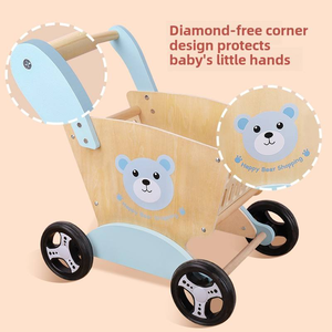 Chariot de transport multifonctionnel Ours, jouet éducatif pour couper les fruits et légumes, jeux d'apprentissage pour enfants, tout-petits garçons et filles - Product Image 2