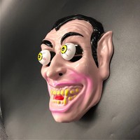 Masques de fête d'Halloween d'horreur pour cosplay de vacances, masques de clown amusants en plastique pour le visage