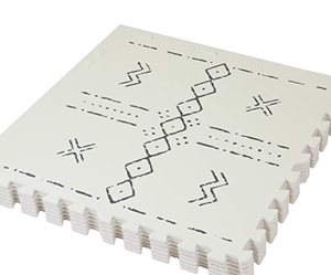 Loseta de Espuma Blanca No Tóxica para Bebés, para Jugar y Gatear, Certificada EN71, 10 mm de Grosor, Tamaños Personalizables - Product Image 1