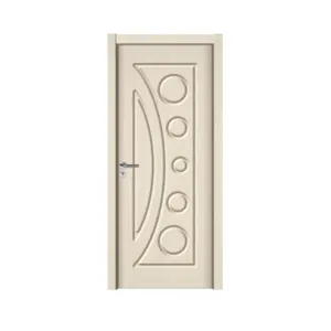 Chinese factory supplied classic style cheap wholesale compesite Interior honeycomb PVC MDF HDF Panel Wood Door