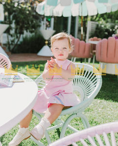 Chaise pour enfants en rotin faite à la main, moderne, avec dispositif de sécurité, pour salon, parc, crèche et décoration de fête d'anniversaire - Product Image 4