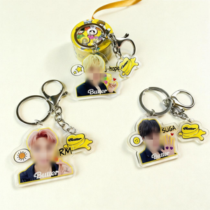 Llavero de acrílico de 2 piezas de <span class=keywords><strong>Bangtan</strong></span> Boys (BTS) más vendido, colgante creativo de J-Hope, RM, V, accesorio relacionado con estrellas, producto de apoyo para fans - Product Image 4