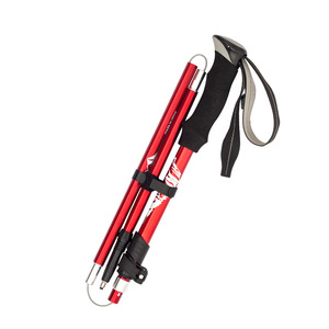 Bâtons de trekking légers, télescopiques et pliables, équipement de randonnée en plein air avec sac de transport et crampons à neige - Product Image 5