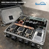 SINO-AL20-3 6kv Bantalan Termal Serat Karbon Elastomer Silikon Tegangan Tinggi untuk Pemasangan PCB CPU Pendinginan Elektronik Manajemen Termal