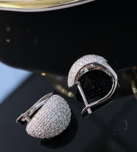 Pendientes Xinfly en Oferta, Oro Real Au750 18K con Diamante Natural de 0.90 Quilates, Pendientes Elegantes de Joyería Fina para Mujer, Regalo para Uso Diario - Product Image 5