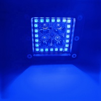 Projecteur de travail LED 12V pour véhicules tout-terrain, pods RVB à défilement de couleurs, projecteurs spot contrôlés par application, pods cubiques