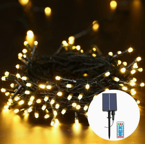 Lumière féérique solaire LED en PVC imperméable pour extérieur, décoration de jardin, lumière à piquet en forme de cerisier, de pêcher, pour Noël, mariage, fête - Product Image 6