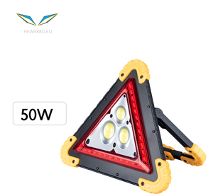 Xách tay 50 wát <span class=keywords><strong>LED</strong></span> Đèn lồng Tìm Kiếm Ánh Sáng đa chức năng làm việc đèn tam giác cảnh báo khẩn cấp ánh sáng cho cắm trại chiếu sáng giao thông - Product Image 1