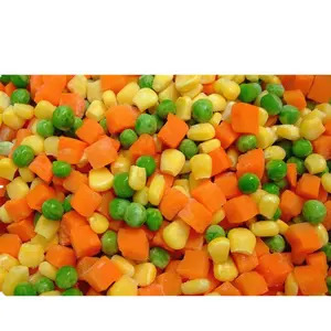 China Wholesale Premium Frozen Vegetables Iqf Frozen Mixed Diced Carrot With Green Beans Corn Kernels