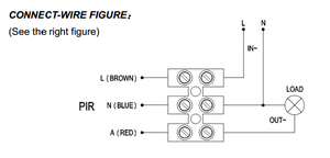 Màu đen ngoài trời Treo Tường cảm biến chuyển động <span class=keywords><strong>PIR</strong></span> - Product Image 6