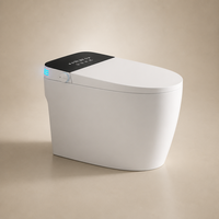 Toilette intelligente avec buse autonettoyante, chasse d'eau automatique, siège chauffant et bidet à eau chaude