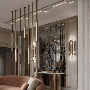 Paravents mobiles de luxe en métal découpé au laser décoratif pour sculpture moderne Séparateurs de pièces art déco pour restaurants salons - Product Image 5