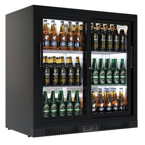 Coldstar Bar Comptoir Réfrigérateur Froid Soda Bière Champ Bar Refroidisseur Double Porte Verre Affichage Mini Réfrigérateur - Product Image 5