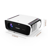 Projecteur Home Cinéma 4K 1850 ANSI pour films en extérieur, cinéma familial et jeux (prend en charge la mise au point TOF 4K, Android 14, haut-parleurs intégrés)