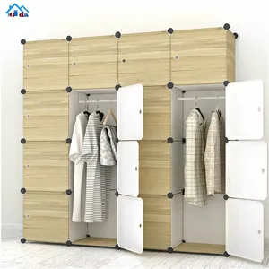 Meuble d'angle moderne en plastique, armoire pliante pour enfants, vêtements pour bébé, filles, organisateur de rangement, armoires de chambre à coucher