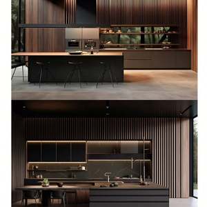 Très cool armoires de design moderne noir et foncé, fabricants de meubles d'armoire en gros, très bonne qualité. - Product Image 4