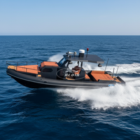 Bateau pneumatique rigide de luxe de 10 m (33 pieds) de conception nouvelle 2026, en aluminium ORCA Hypalon, à grande vitesse, avec cabine fermée