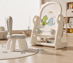 VSUCH <span class=keywords><strong>disegno</strong></span> giocattolo carino a forma di dinosauro bambino senza polvere tavolo da <span class=keywords><strong>disegno</strong></span> magnetico 67 Cm-79 cm altezza regolabile cesto di plastica - Product Image 5
