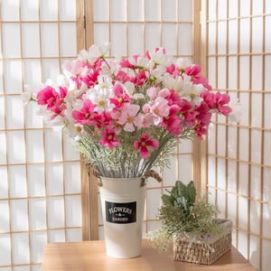 ดอกคอสมอสประดิษฐ์ CallaFloral ก้านเดี่ยว สีขาวชมพู สำหรับตกแต่งภายใน CL07001 - Product Image 1