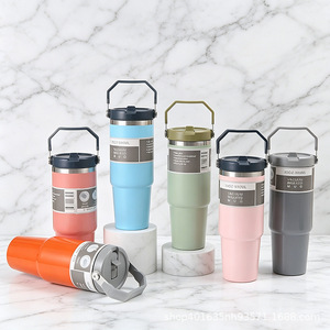 Stainless Steel Tumbler 30Oz Vacuum Insulated Travel Mug With Straw - Product Image 3
