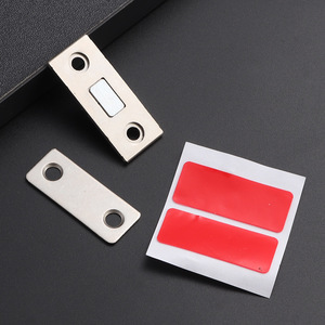 Retenue magnétique pour portes de placards et armoires, avec adhésif 3M et vis incluses, conception magnétique ultra-fine et robuste - Product Image 2