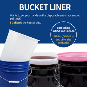 Revestimiento de cubo de 5 galones, revestimiento de pintura de acero <span class=keywords><strong>Antic</strong></span>, 20L - Product Image 2