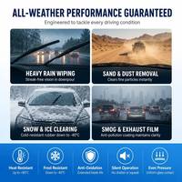 Lame d'essuie-glace multifonction OEM, base en alliage de zinc, essuie-glaces universels pour pare-brise de voiture, 16 adaptateurs, sans cadre, auto