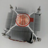 Ventilateur de refroidissement CPU en aluminium à faible bruit 4 broches avec roulement fluide pour boîtier d'ordinateur Intel - Vente en gros usine