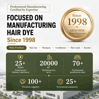 Gel Pewarna Rambut Private Label Hitam Alami 100% Penutup Uban Formula Khusus Pabrik Asli