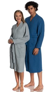 <span class=keywords><strong>Albornoz</strong></span> de muselina de lujo para <span class=keywords><strong>mujer</strong></span>, hombre, niño, batas de baño para niños, bata de baño de gasa de muselina de algodón 100% para uso en Playa, <span class=keywords><strong>piscina</strong></span>, SPA - Product Image 2