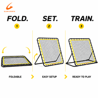 Filet de rebond pliable pour le lacrosse avec logo personnalisé, équipement d'entraînement sportif pour les commandes en gros OEM