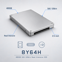 SSD SAS 12 Gbps 480 Go 8Y64H TLC 2,5 pouces à lecture intensive pour serveur et centre de données d'entreprise