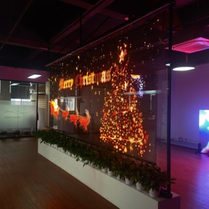 Very Easy to Install High Brightness Holographic Invisible Transparent Led Screen 4000nitsO Digital Signage <b>Display</b> - Product Image 6